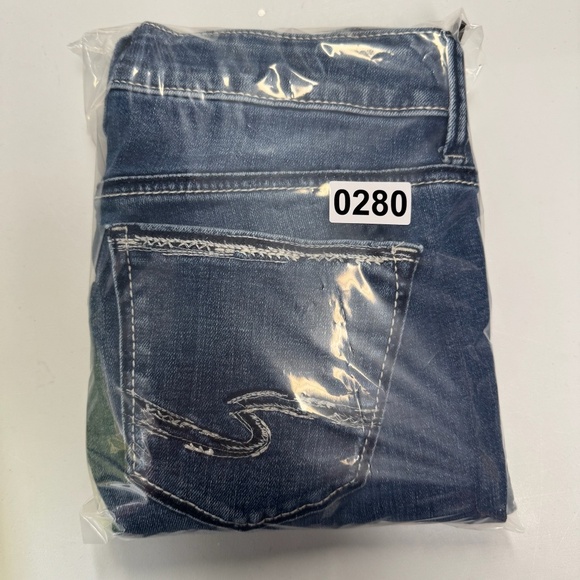 Sliver Jeans Womens 27 Blue Suki Straight Mid Rise Medium Wash Stretch - Picture 11 of 11